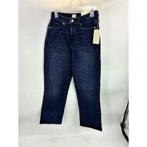A New Day Womens Size 4 Dark Wash Bootcut Jeans Mid Rise Stretch Denim Pants